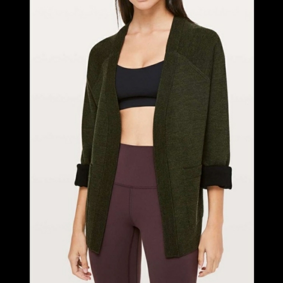 lululemon athletica Sweaters - Lululemon Reverse Me Wrap Cardigan Sweater